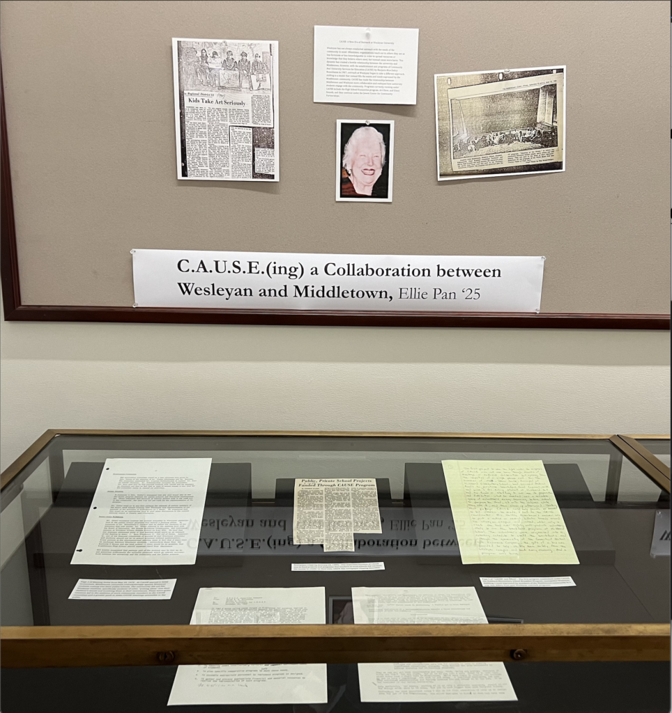 CAUSE(ing) a Collaboration Between middletown and Wesleyan University Exhibit